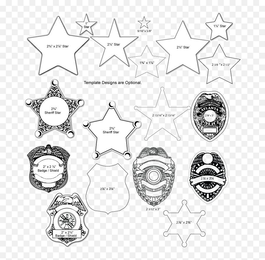 Decalsemblemslicence Frames Custom Police Badge Vinyl Emoji,3 Shield Car Logo