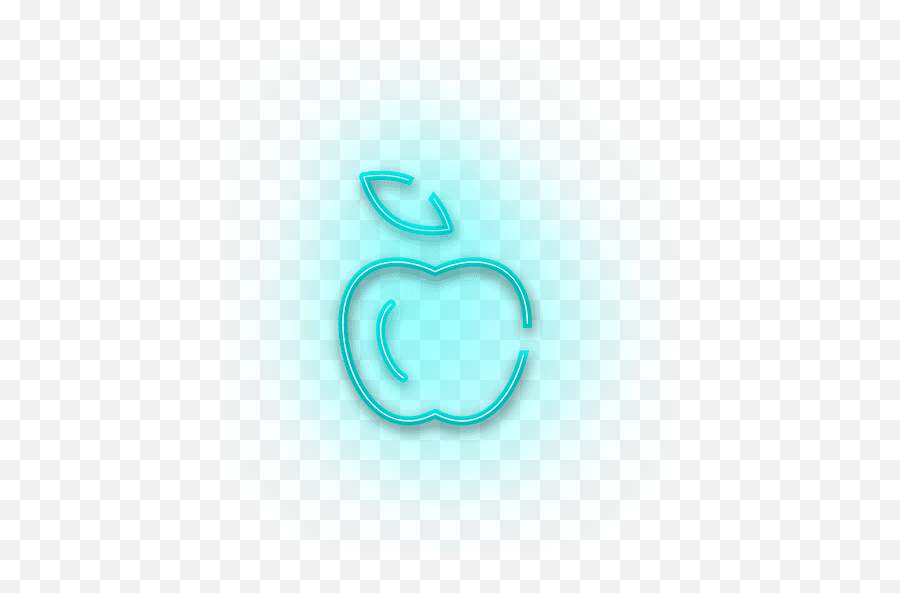 Neon Blue Apple Icon - Transparent Png U0026 Svg Vector File Logos En Neon Png Emoji,Png Icons