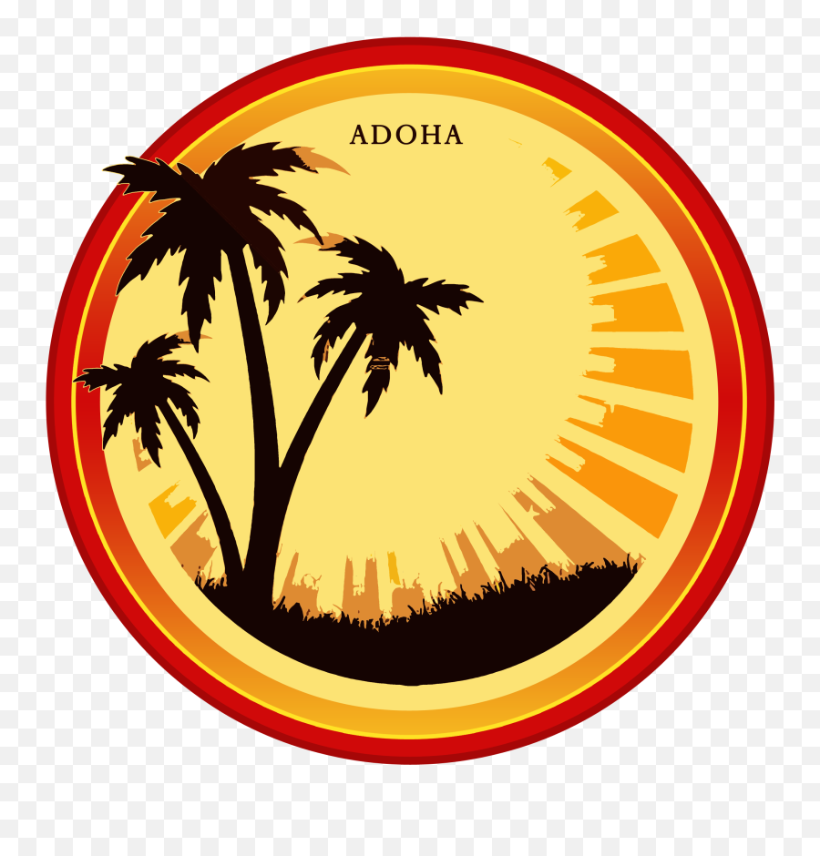 Adoha - Palm Tree Silhouette Clipart Full Size Clipart Emoji,Palm Trees Silhouette Png