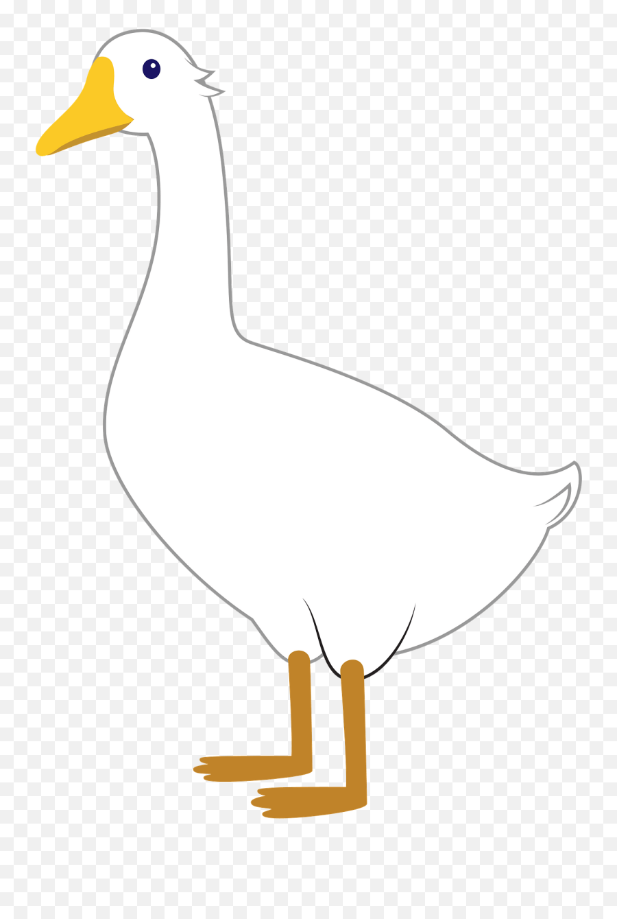 Goose Clipart - Domestic Duck Emoji,Goose Clipart
