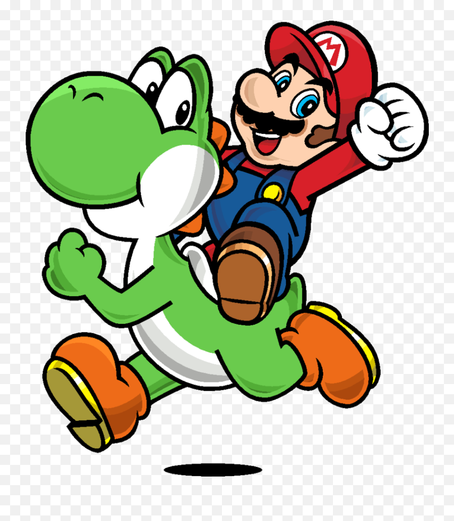 Mario Clipart Drawing Mario Drawing - Mario And Yoshi Clipart Emoji,Mario Clipart