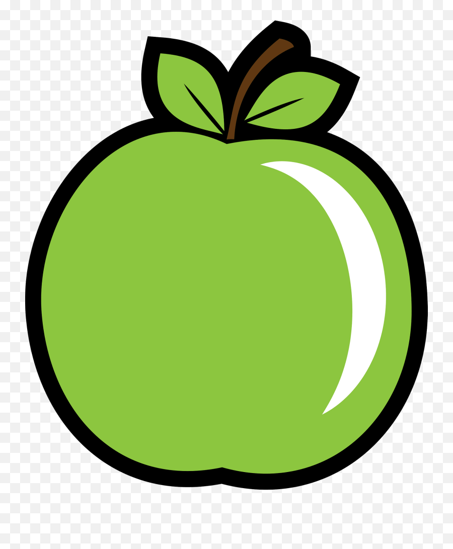 Green Apple Clipart - Green Apple Clipart Emoji,Apple Clipart