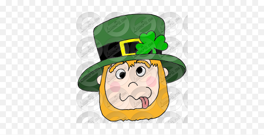 Silly Leprechaun Picture For Classroom - Leprechaun Emoji,Leprechaun Clipart