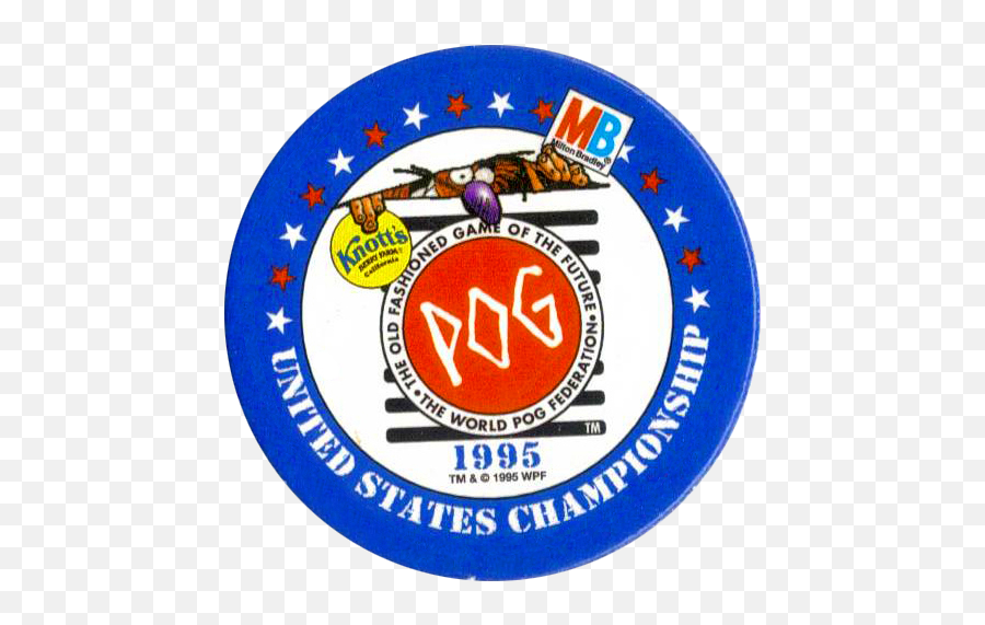 1995 Pogs Unopened Pack World Pog - Carson Mansion Emoji,Knott's Berry Farm Logo