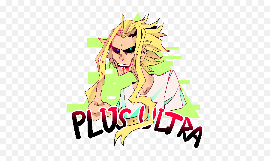 Download All Might Pixel Art By Moldcoffee - Art Png Image Pixel Art All Might Face Emoji,All Might Transparent