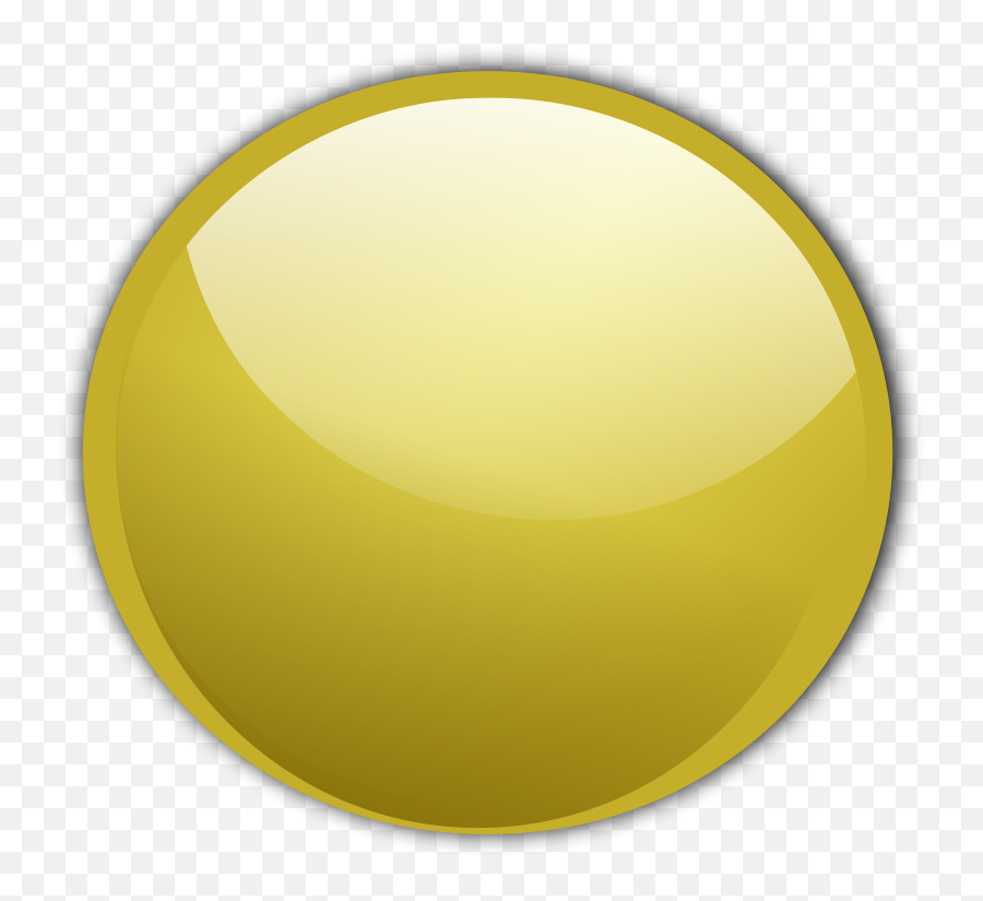 Gold Circle Button Clip Art At Clker - Gold Button Vector Emoji,Gold Circle Png