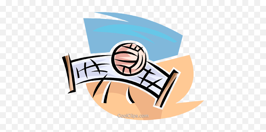 Volleyball Net And Ball Royalty Free - Rede E Bola De Volei Emoji,Volleyball Net Clipart