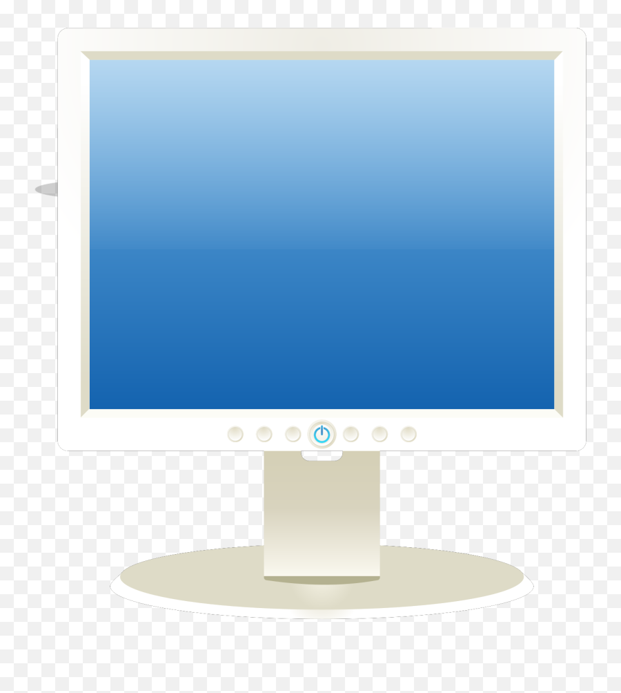 Computer Lcd Monitor Svg Vector Computer Lcd Monitor Clip - Horizontal Emoji,Computer Screen Clipart