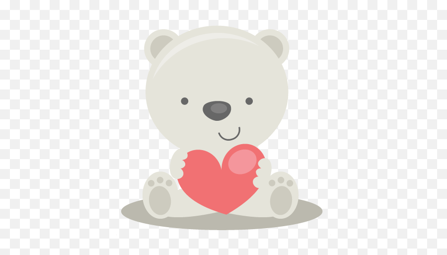 Valentine Polar Bear Polar Bear Bear Silhouette Emoji,Bear Clipart Silhouette