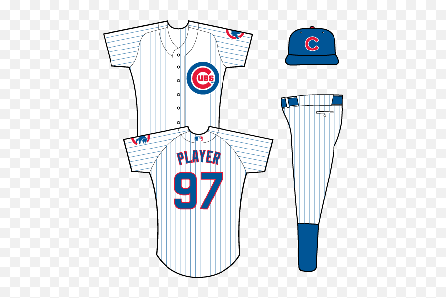 Chicago Cubs Home Uniform - National League Nl Chris Chicago Cubs Uniform Home Emoji,Cubs Logo