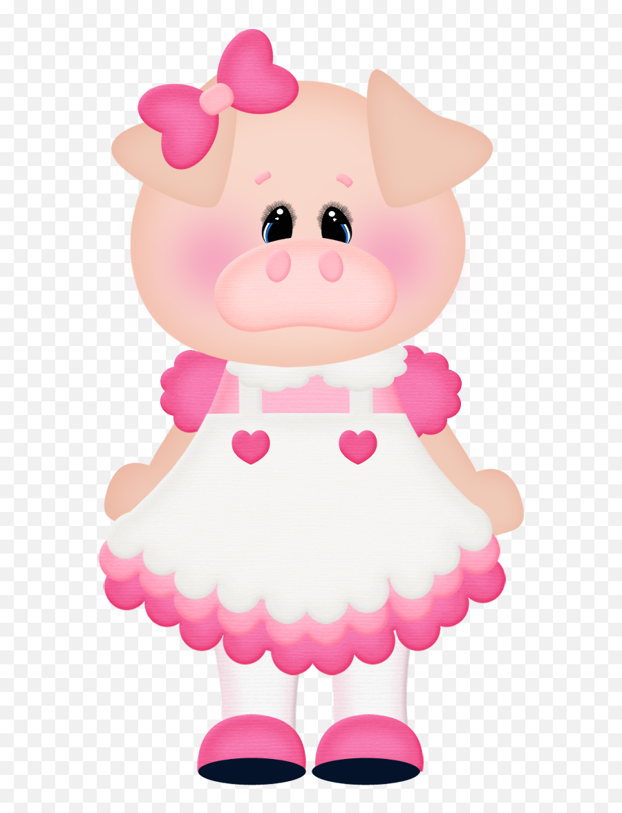 Pig Crafts Paper Crafts Cute Pigs Cute Clipart - Girl Pig Imagen De Cerdita Animada Emoji,Pig Clipart