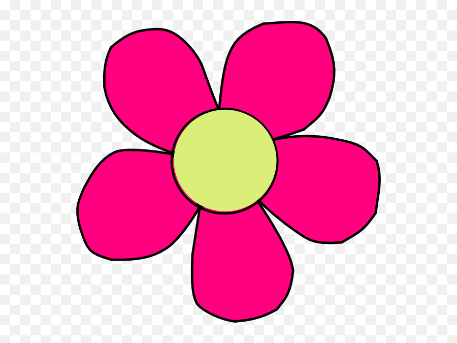 Pink Flowers Clipart Free Best Pink - Flower Clip Art At Clker Emoji,Free Flower Clipart