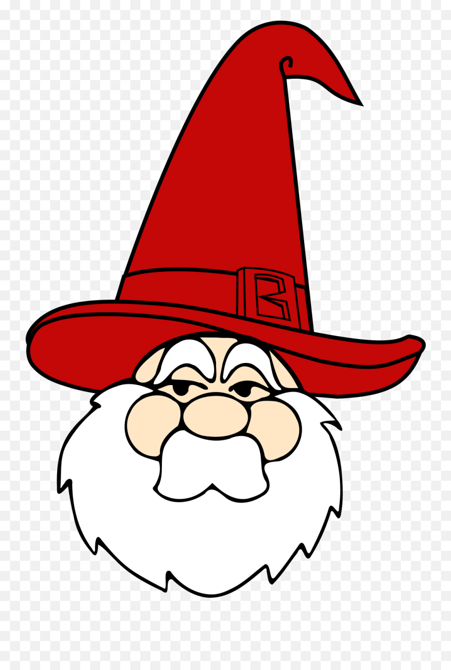 Wizard Red Hat Santa Claus - Santa Without Hat Clipart Santa Wizard Hat Emoji,Hat Clipart