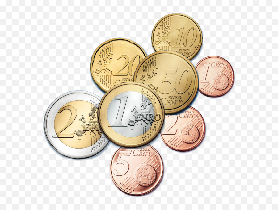 Gold Euro Transparent Background - Monedas De La Union Europea Emoji,Gold Transparent