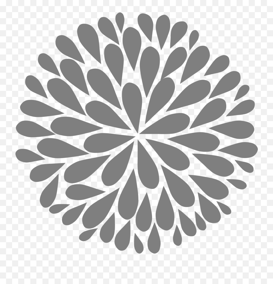 White Sunflower Clip Art Black - Decorative Emoji,Flower Clipart Black And White