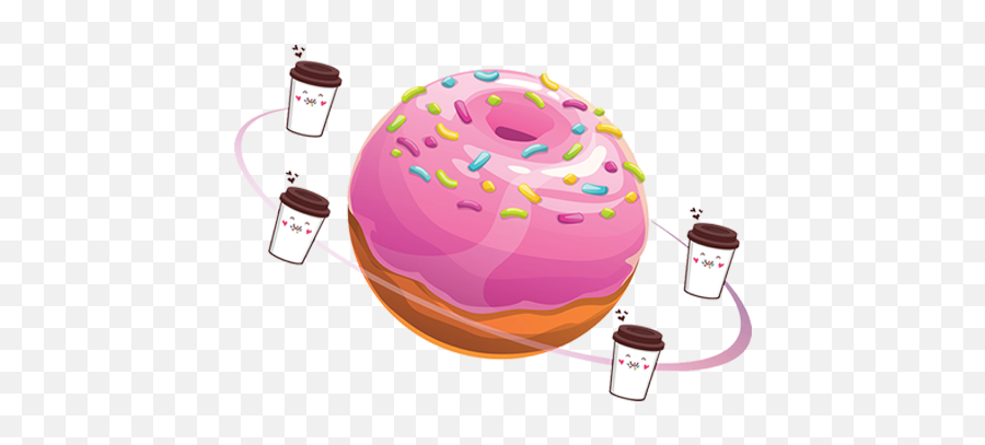 Donut World - Donut Planeet Emoji,Donut Transparent Background