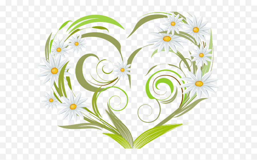 Download Daisy Clipart Margarita Flower - Heart Vector Emoji,Daisy Clipart