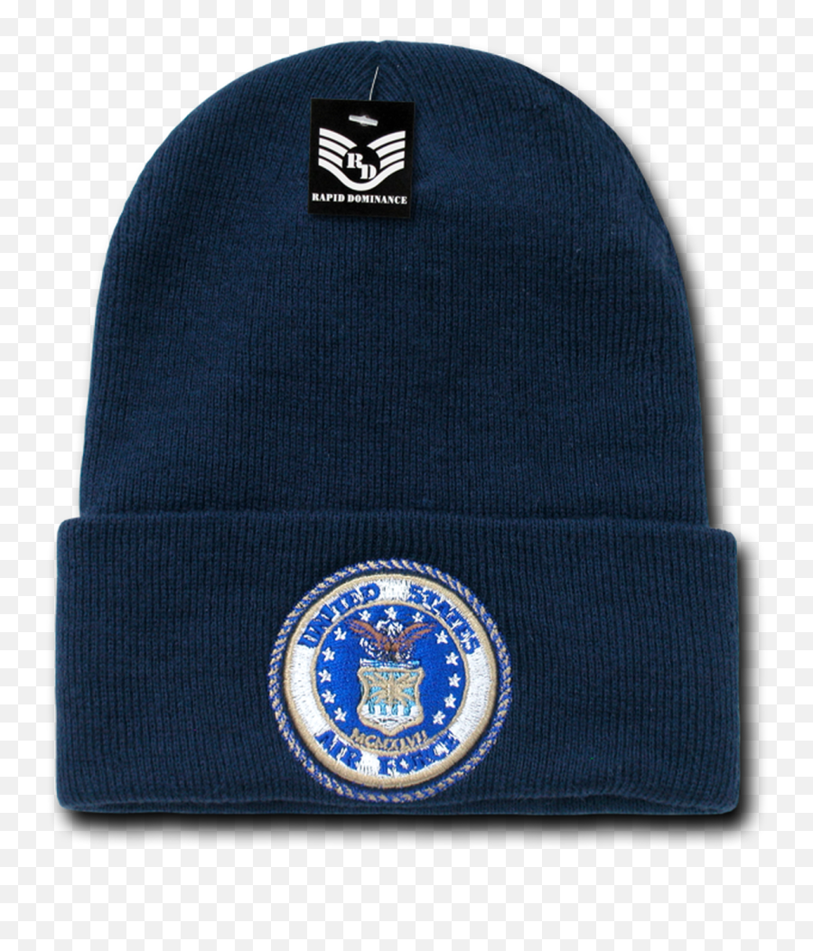 Us Air Force Logo Beanie Cap - Dark Blue Beanie Emoji,Force Logo