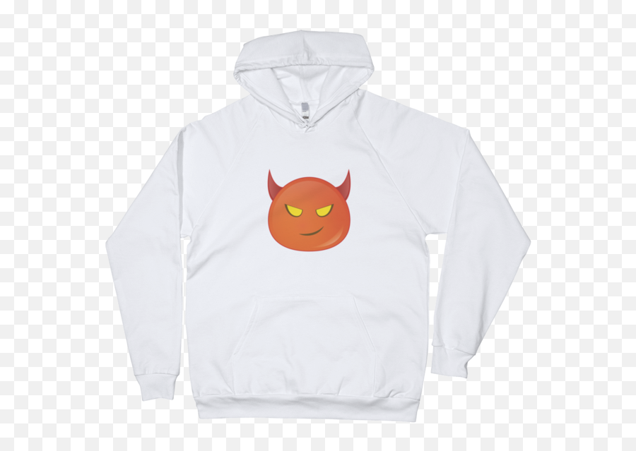 Download Expressive Red Devil Emoji Unisex Pullover Hoodie - Hooded,Devil Emoji Png