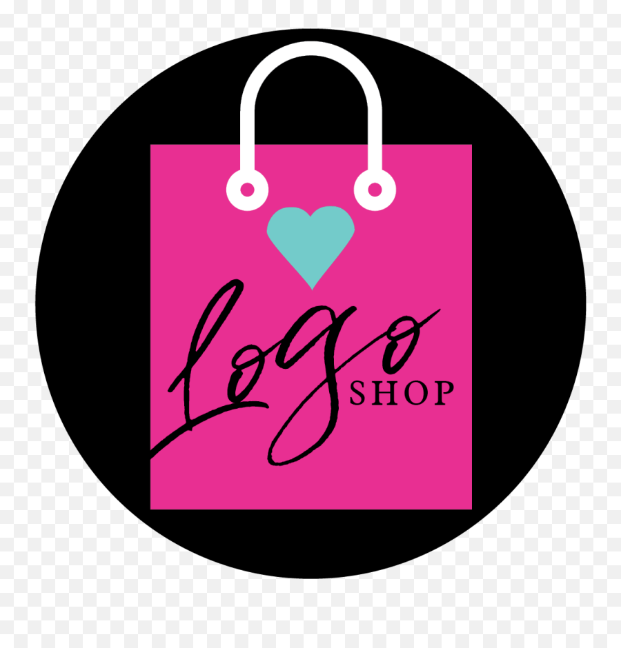 Logo Shop And Branding Kits - Online Shop Logo Pink Emoji,Small Business Logo