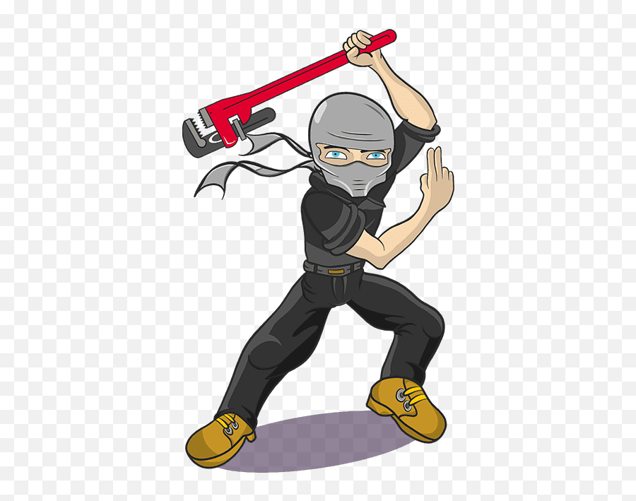 Plumbers In Los Angeles Ninja Plumber In Van Nuys Ca - Fictional Character Emoji,Ninja Transparent