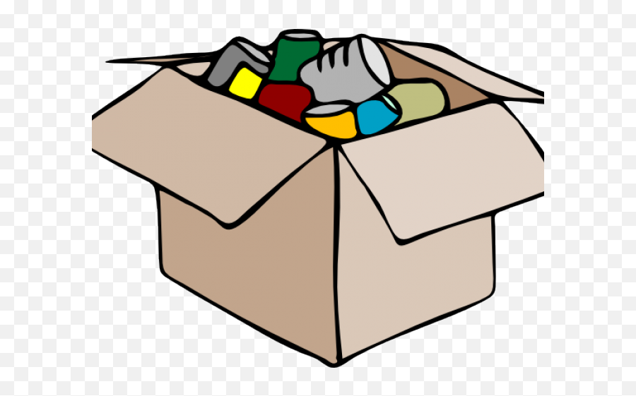 Cardboard Boxes With Items Clipart Emoji,Boxes Clipart