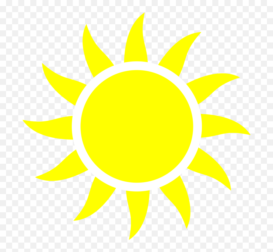 Download Hd Half Of A Yellow Sun Computer Icons - Yellow Sun Emoji,Sun Clipart Transparent