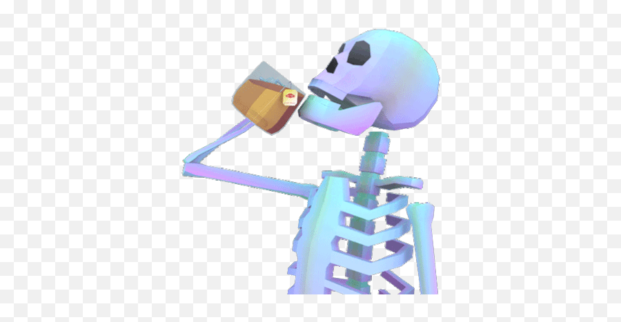 Skeleton Tea Gif Emoji,Skeleton Gif Transparent