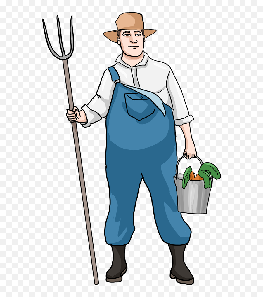 Farmer Clipart - Farmer Clipart Png Emoji,Farmer Clipart
