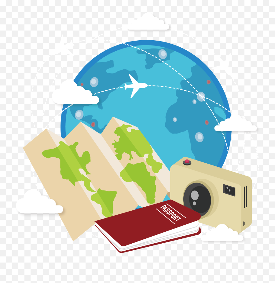 Package Tour World Tourism Clipart - Full Size Clipart Emoji,The World Png
