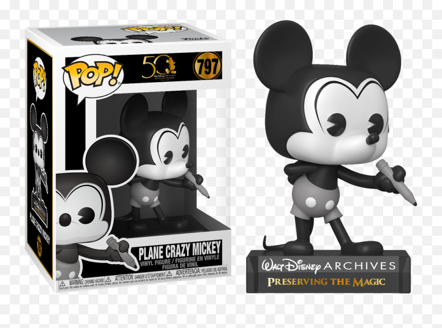 Funko Pop Walt Disney Archives - Mickey Mouse 50th Emoji,Mickey Ears Transparent
