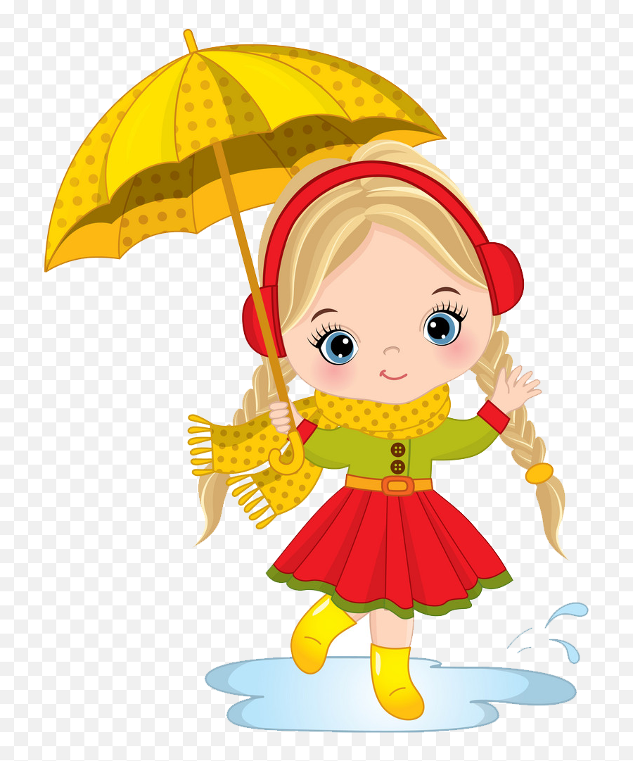 Pin By Cindia Perez On Muñequitas Girl With Umbrella Emoji,Rain Coat Clipart