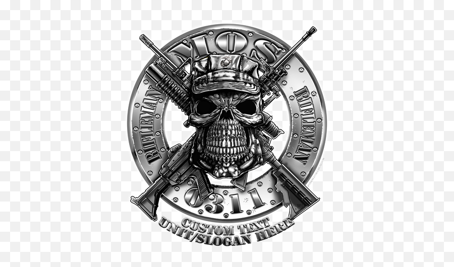 Usmc 0311 Rifleman Mos Shirt Usmc Military Tattoos Skull Emoji,Usmc Logo Black And White