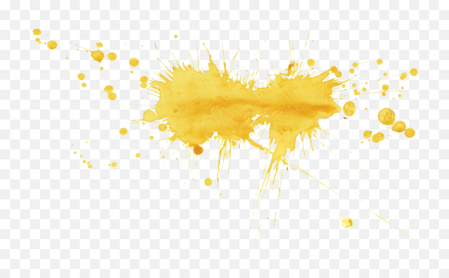 Yellow Paint Splash Transparent - Yellow Splash Png Transparent Emoji,Transparent Paint