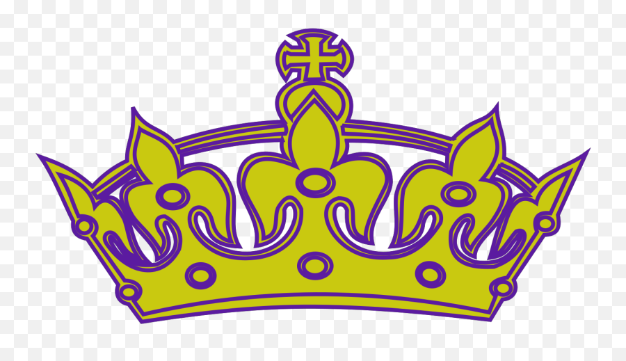 Goldpurple Keep Calm Crown Svg Vector Goldpurple Keep - Gold Crown Emoji,Calm Clipart