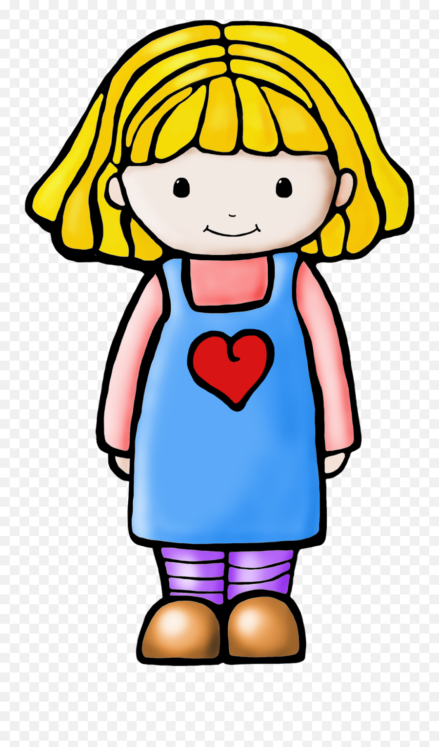 Best Girl Student Clipart - Kinder Girl Clip Art Emoji,Student Clipart