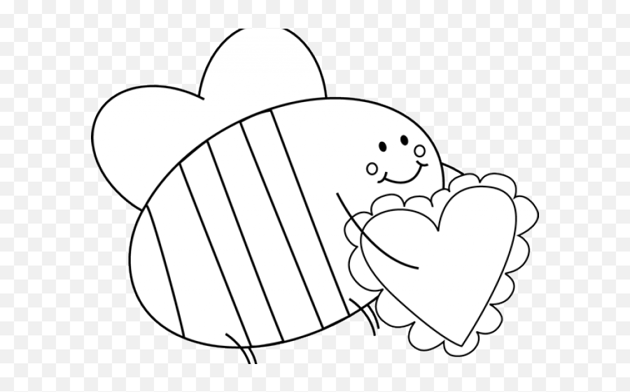 Black And White Heart Clipart - Happy Emoji,Heart Clipart Black And White