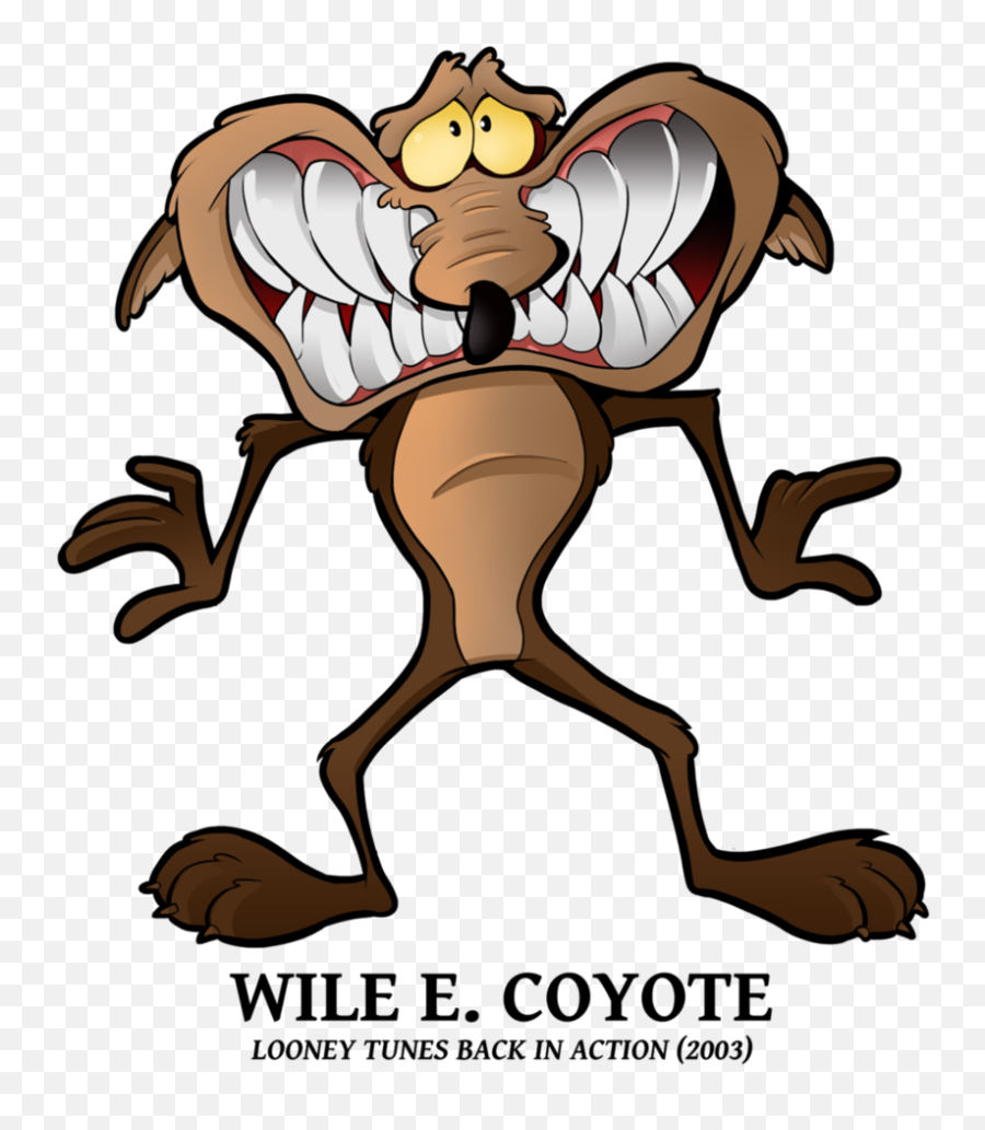 Wile E Coyote Smile Transparent Png - Looney Tunes Coiote Wile Emoji,Coyote Clipart