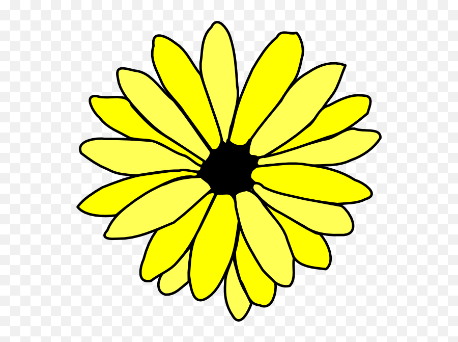 How To Set Use Yellow Daisy Clipart - Flower Clip Art Emoji,Daisy Clipart