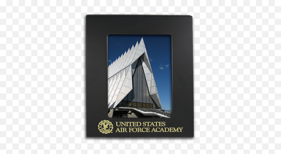 8x10 Black Metal Picture Frame Gift - United States Air Force Academy Cadet Chapel Emoji,Air Force Academy Logo