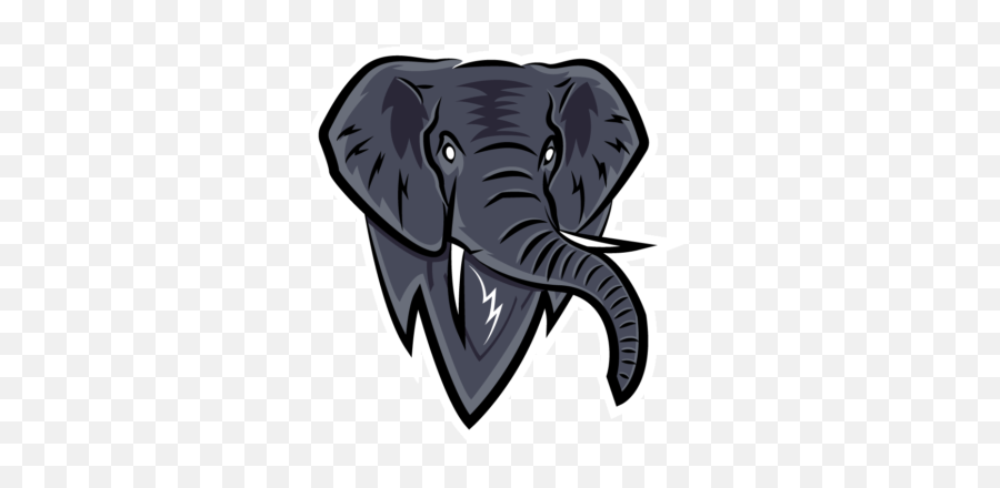 Elephant Logo Mascot Design Graphic - Big Emoji,Elephant Logo