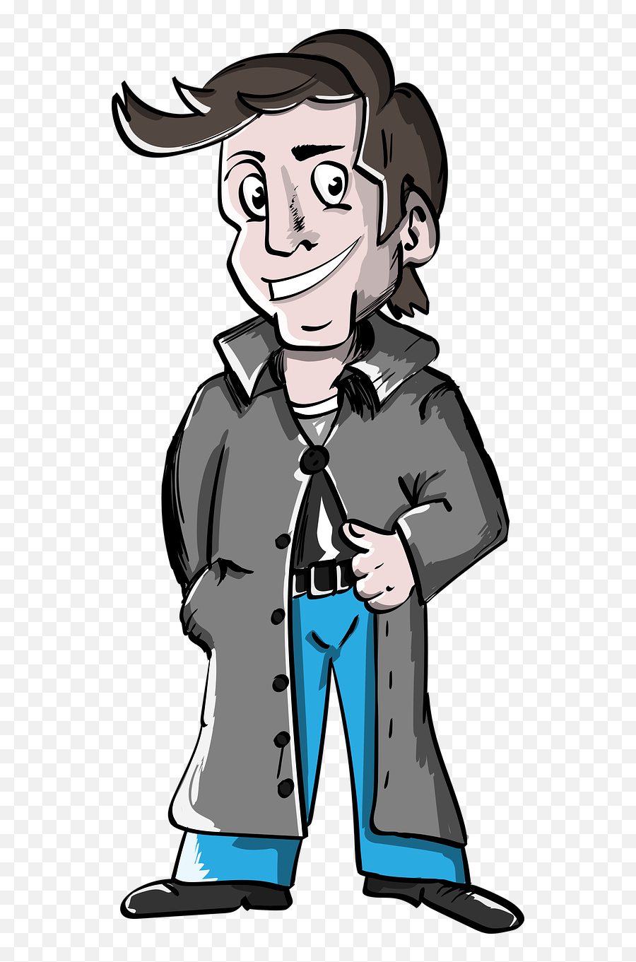 Cloak Dark Brown Cartoon - Raincoat Clipart Full Size Emoji,Rain Coat Clipart