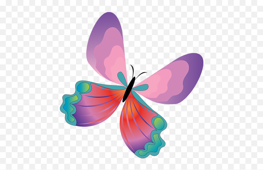 Download Hd Purple Pink Butterfly - Vector Butterfly Emoji,Pink Butterfly Png