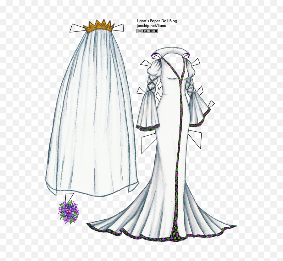 Wedding Dress Lianau0027s Paper Dolls Emoji,Wedding Veil Png