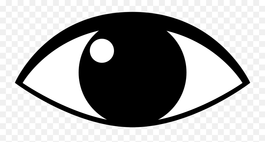 Eye Clip Art Black And White Free - Eye Clipart Transparent Background Emoji,Eyes Clipart