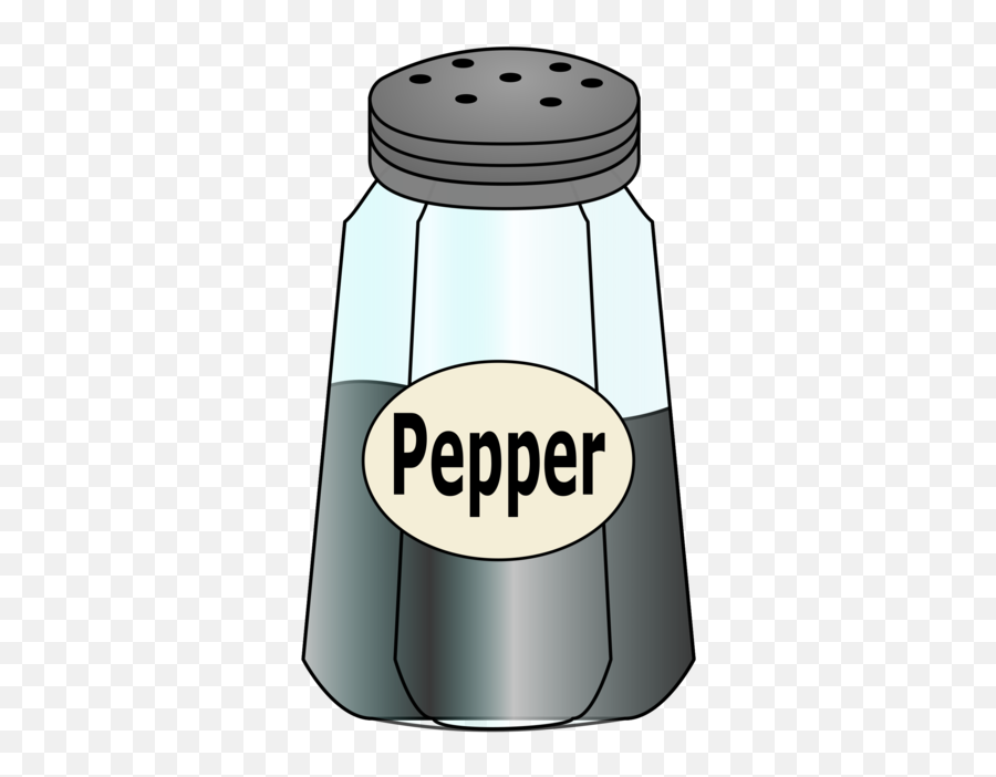 Tableware Salt And Pepper Shakers - Pepper Shaker Pepper Clipart Emoji,Salt Clipart