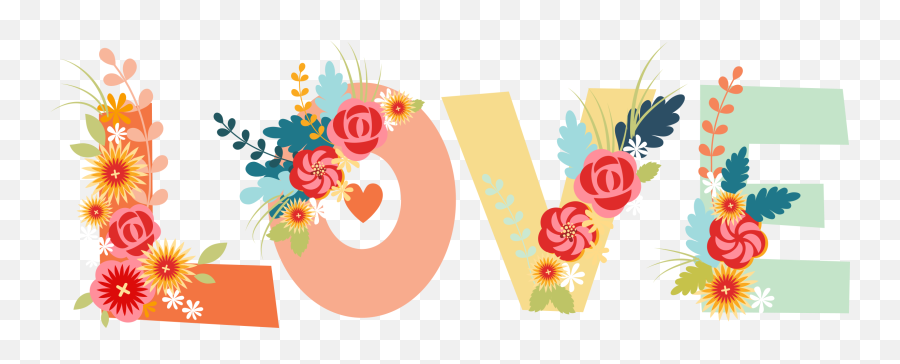 Clip Art Love Clipart Image 6 - Floral Emoji,Love Clipart