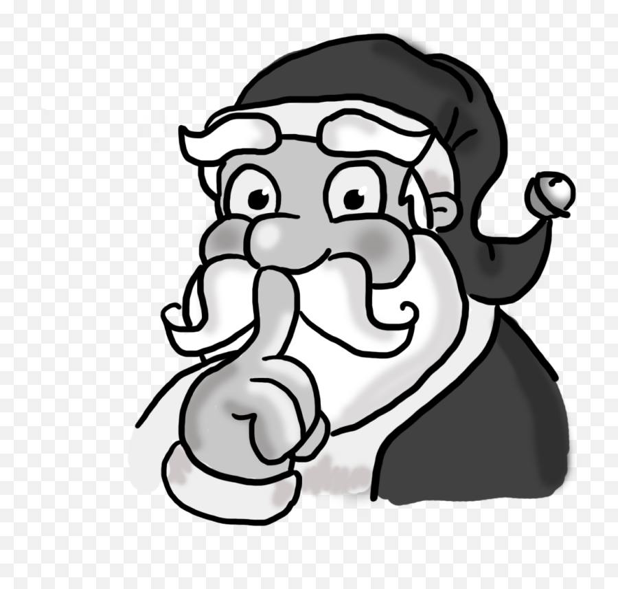 Most Meaningful Secret Santa Gifts - Cool Santa Clip Art Black And White Emoji,Secret Santa Clipart
