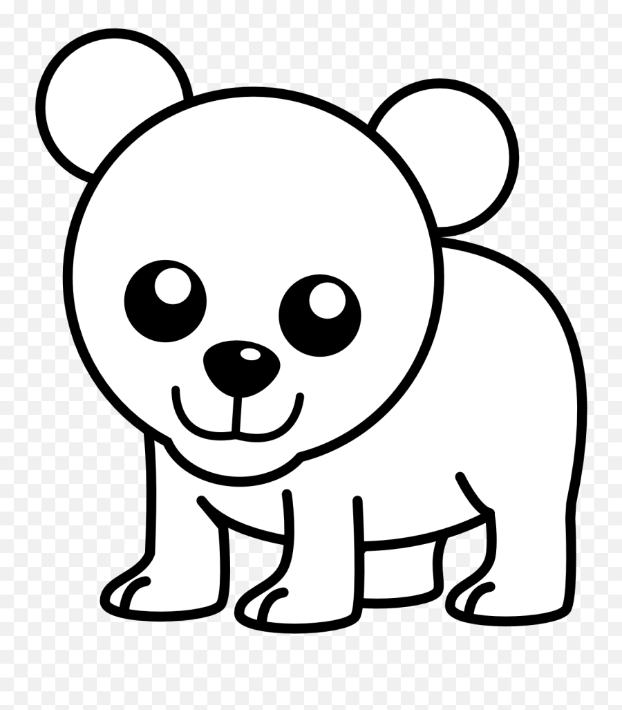 Polar Bear Bear Clip Art Image 2 - Bear Coloring Pages Emoji,Polar Bear Clipart