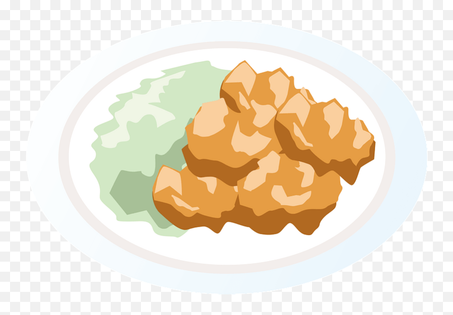 Japanese Fried Chicken Clipart - Junk Food Emoji,Fried Chicken Clipart